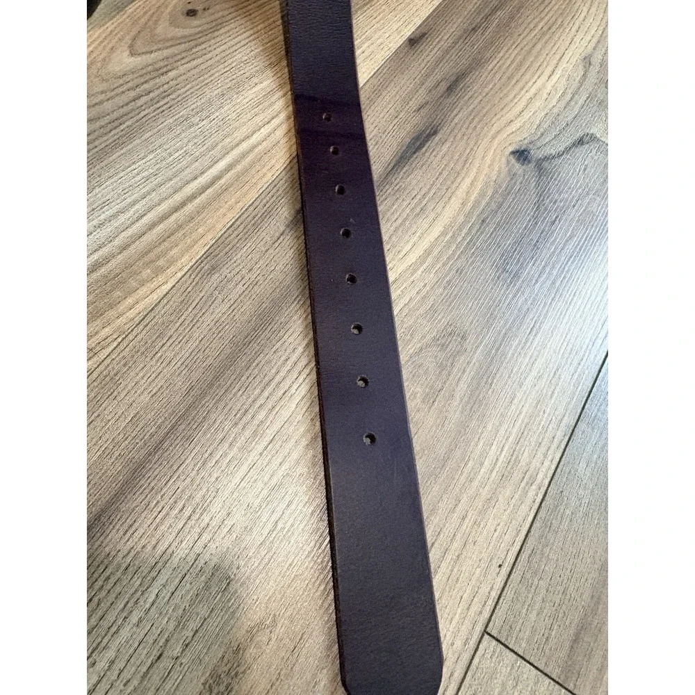 Nohma Leather Belt Size 40 Brown 1.5